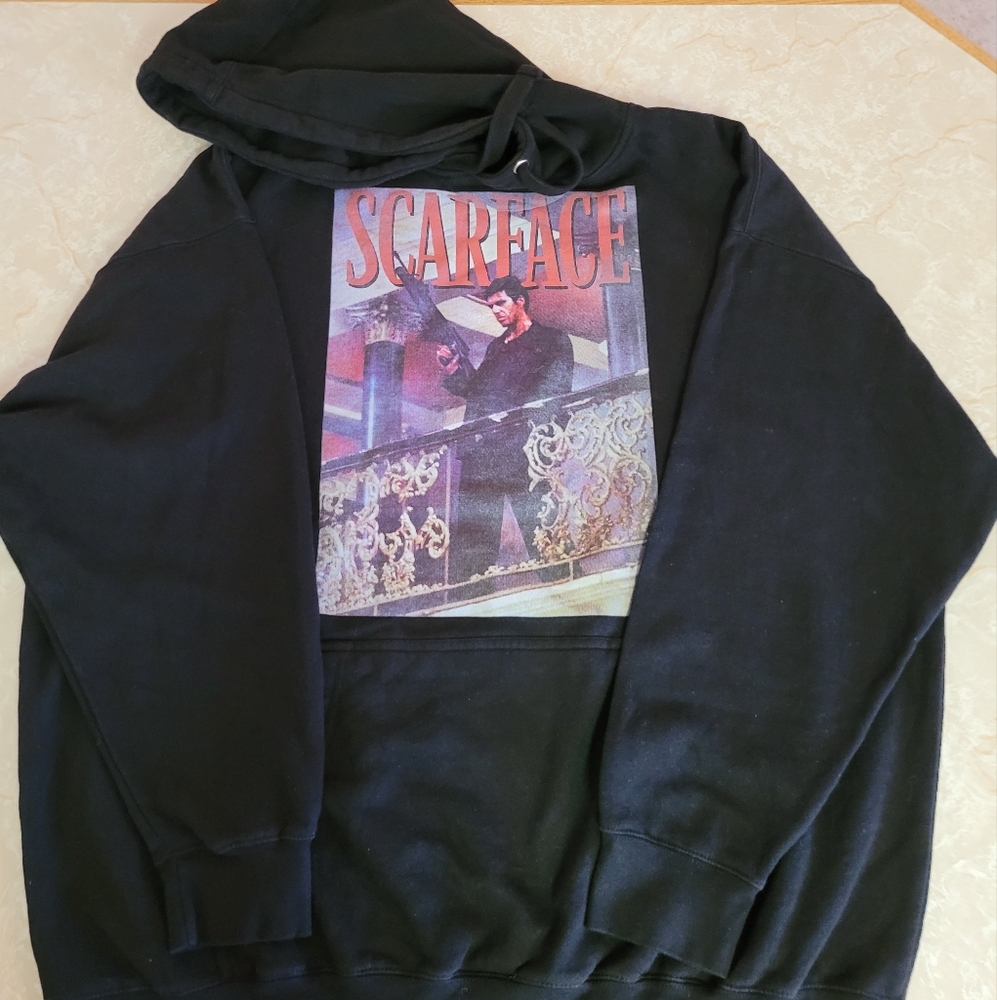 Scarface Graphic Black Hoodie